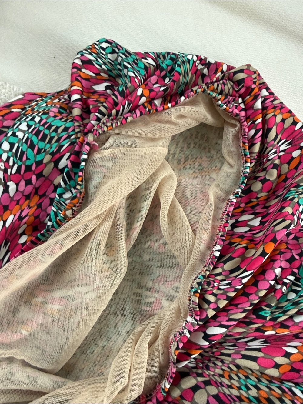 Vibrant Pink Multi-Pattern Circle Skirt - Picture 4 of 4
